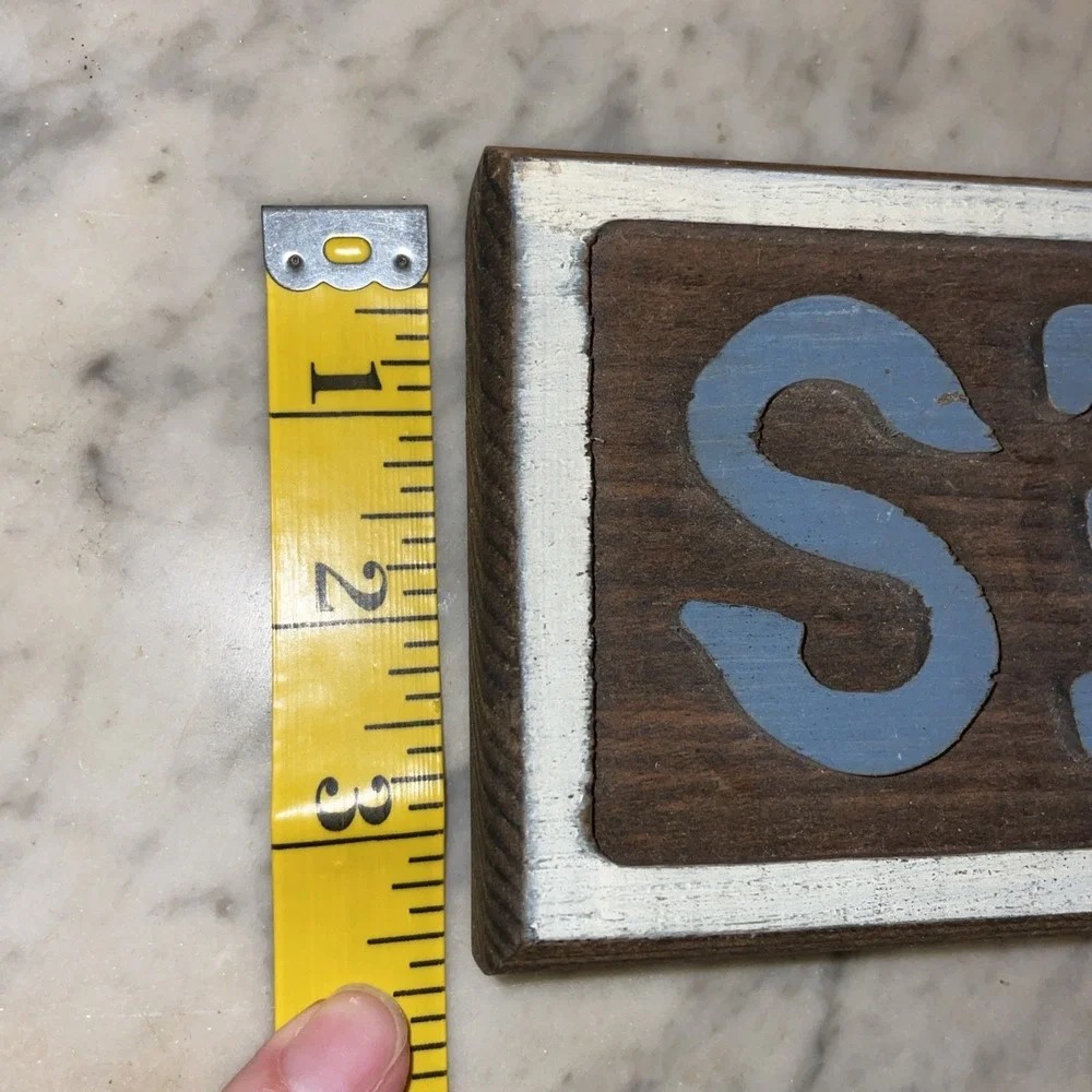 Handmade Wooden Painted Rustic Farmhouse Pet Plaque Sign I Heart Love Bunnies‎